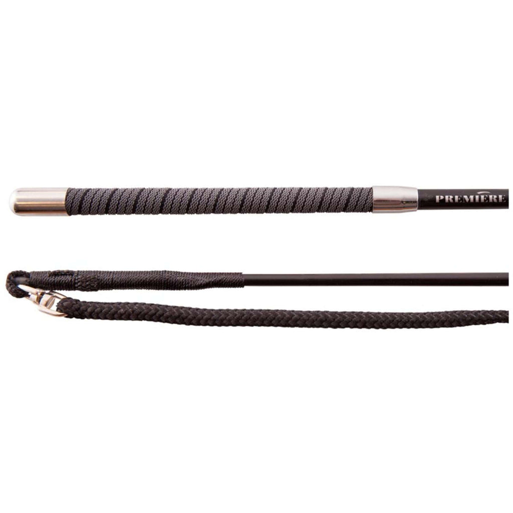 Premiere Frusta da Addestramento Deimos Carbon Grip Nylon Nero