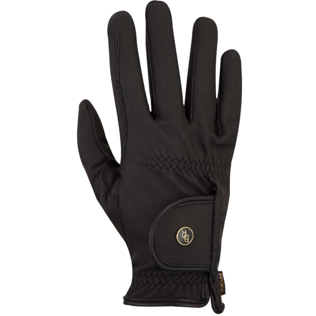 BR Guanti da Equitazione Grip Pro Nero