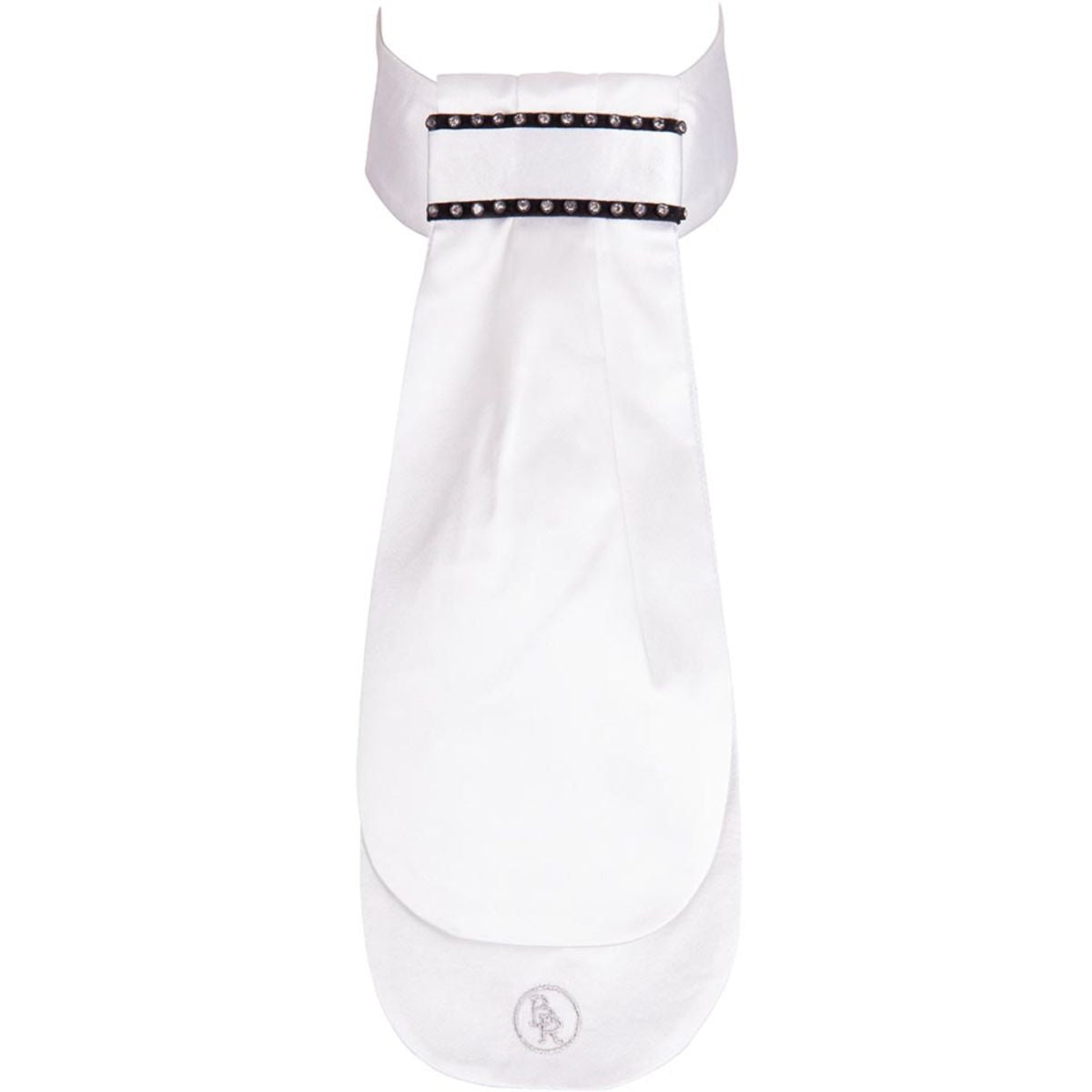 BR Plastron London con Strass Bianco