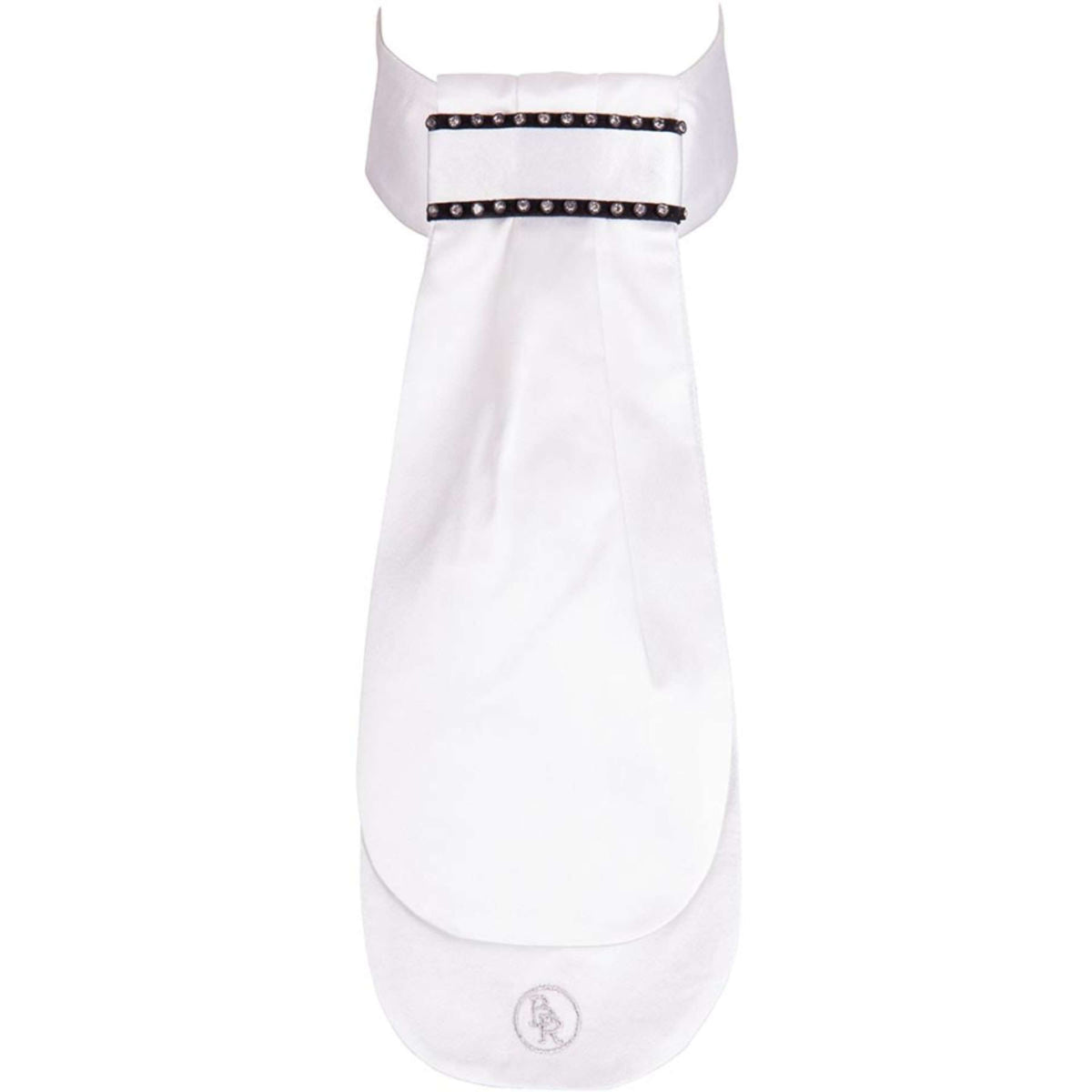 BR Plastron London con Strass Bianco