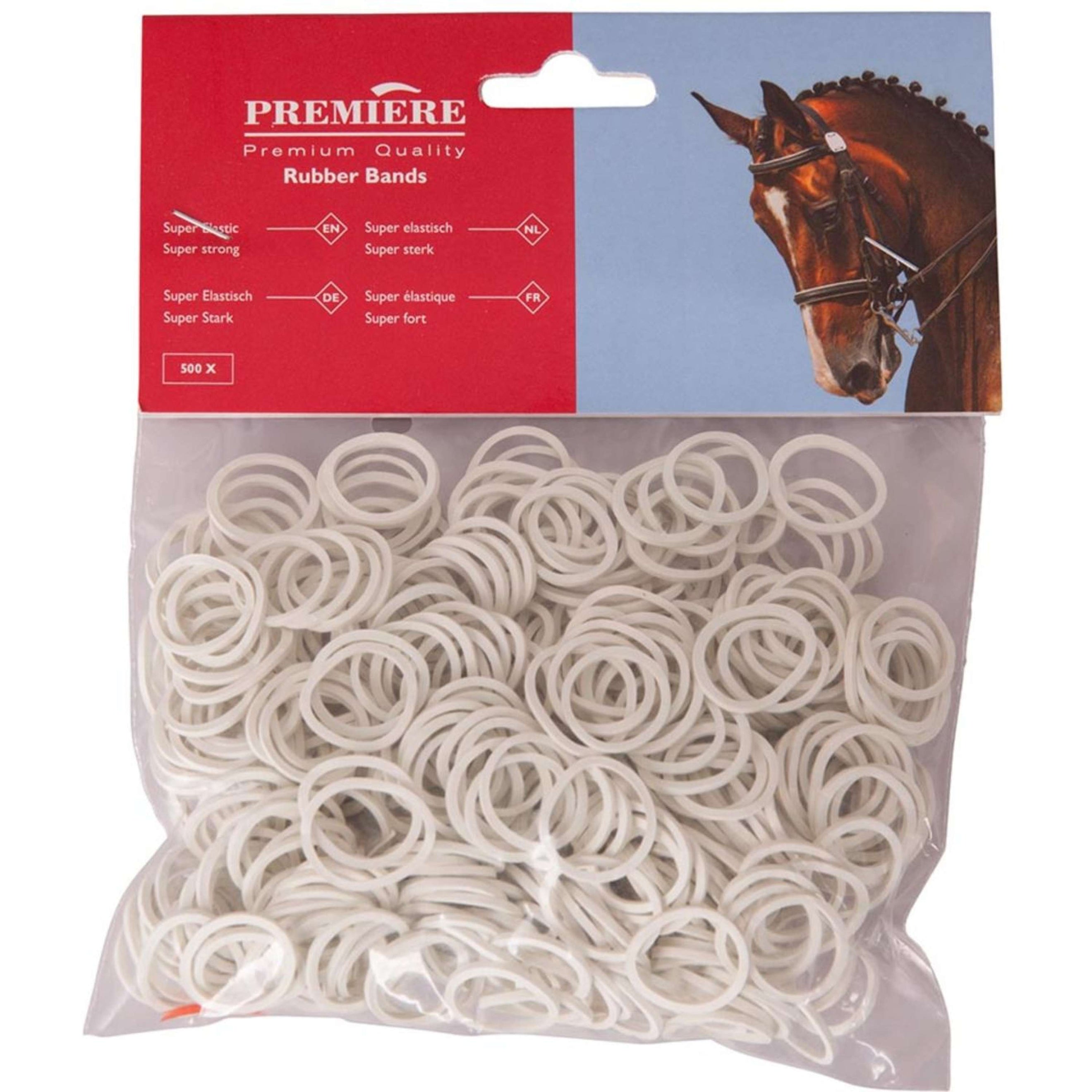 Premiere Elastici per Criniere Bianco Premiere Elastici per Criniere Bianco
