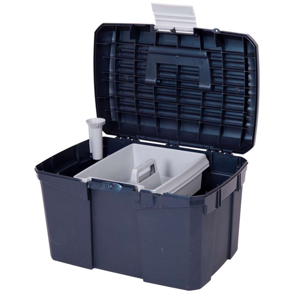 Panaro Scatola per la Pulizia Carlo II con Coperchio e Inserto Midnight Blue