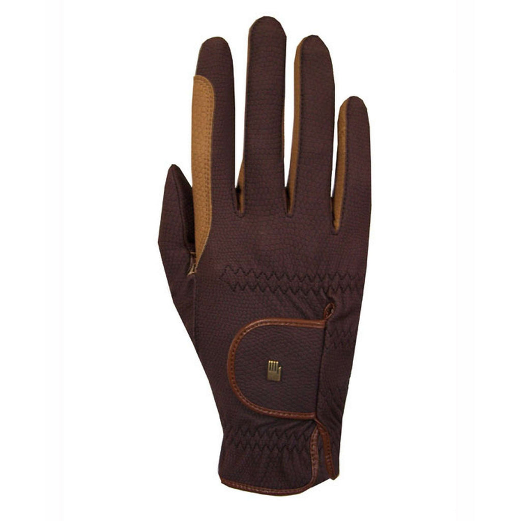 Roeckl Guanti da Equitazione Malta Moka/Caramello