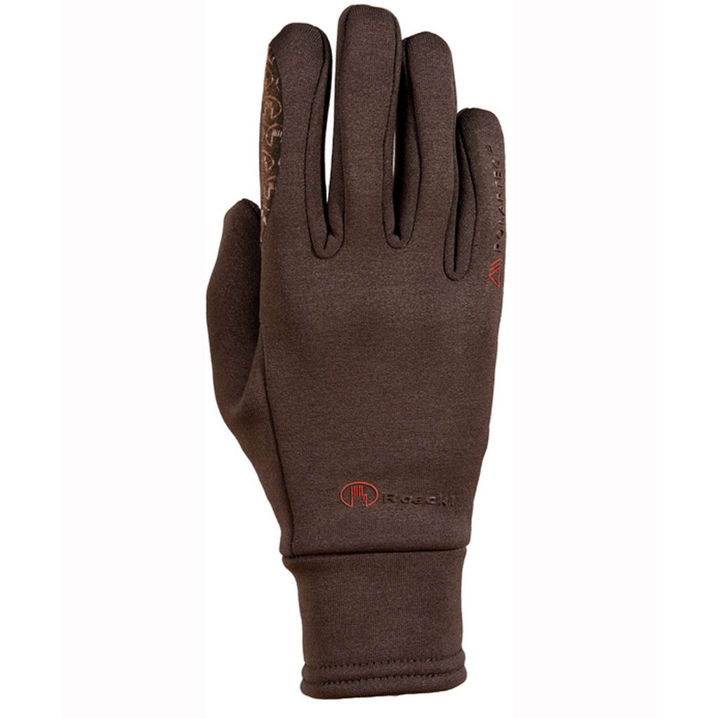 Roeckl Guanti da Equitazione Warwick Polartec Mokka