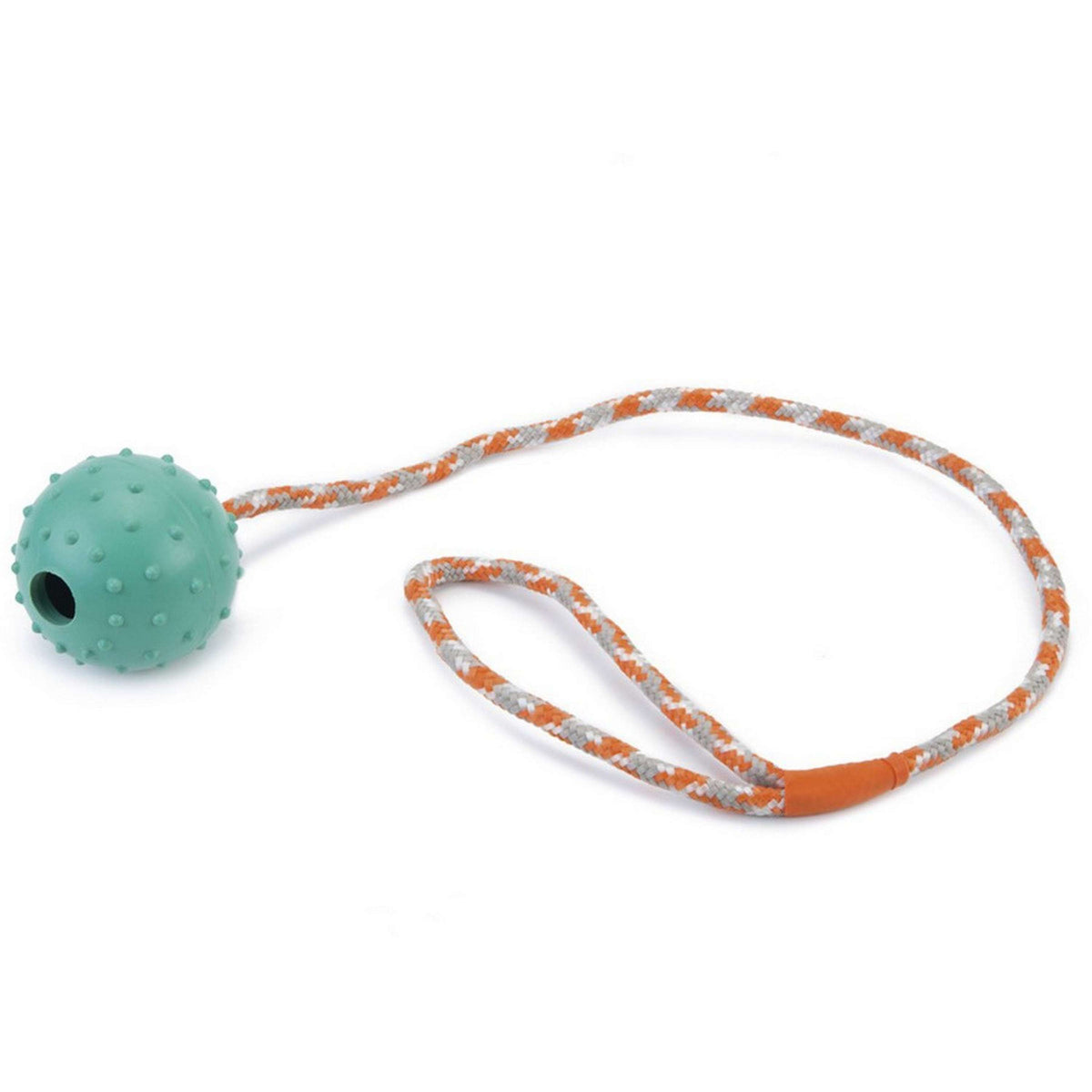 Beeztees Palla con Campanello e Corda Mint