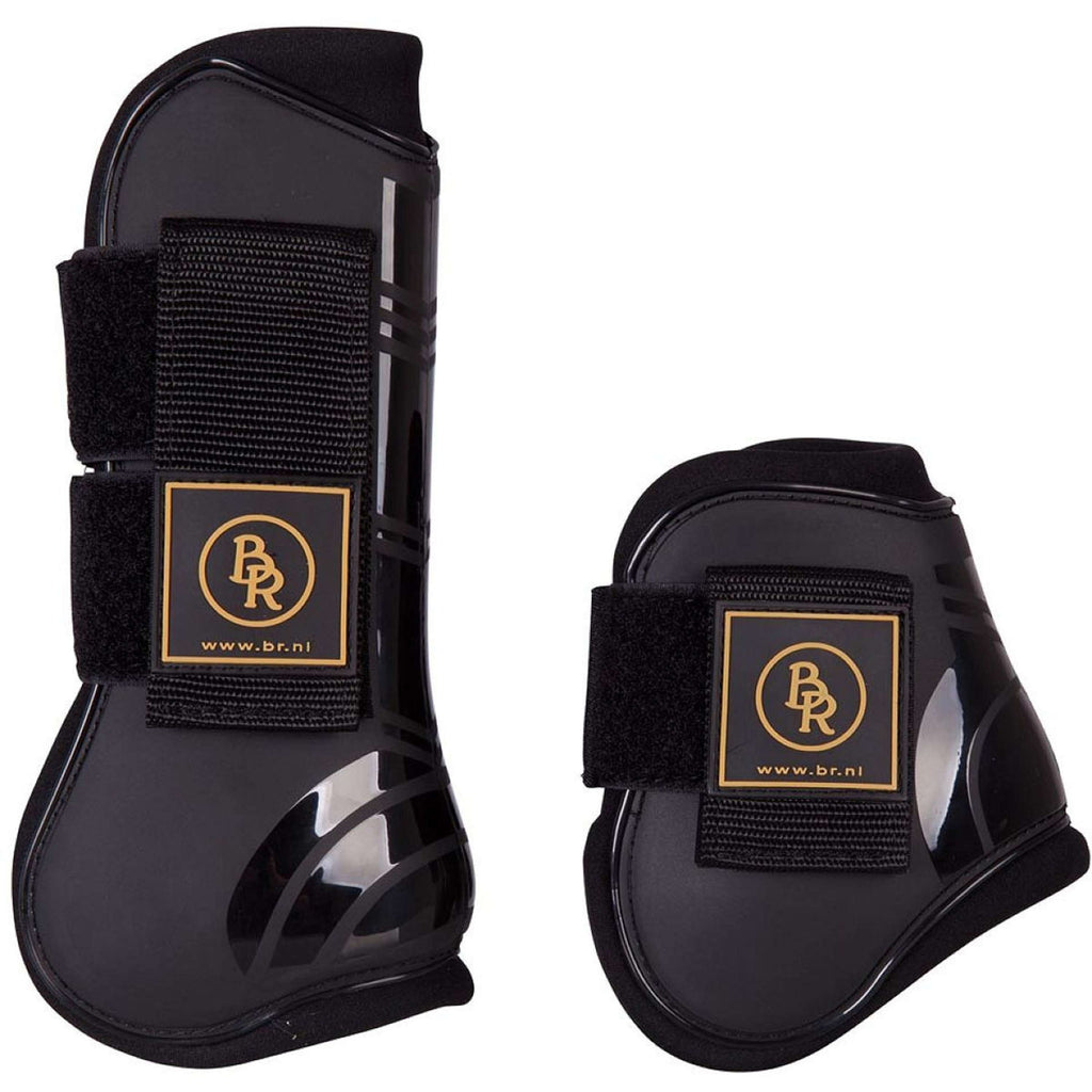BR Set di Parastinchi e Paracolpi Pro Tech Pu Neoprene Nero