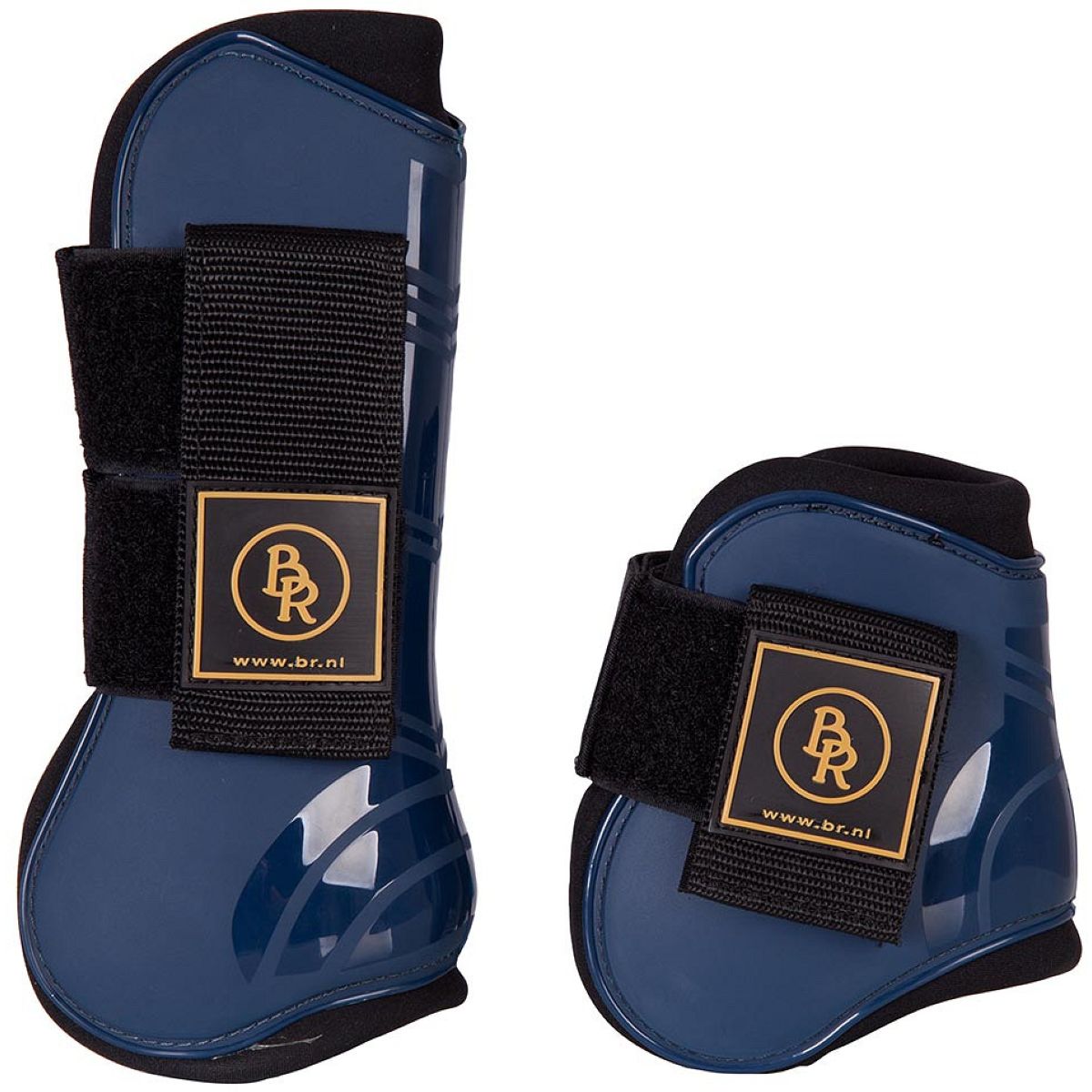 BR Set di Parastinchi e Paracolpi Pro Tech Pu Neoprene Blu