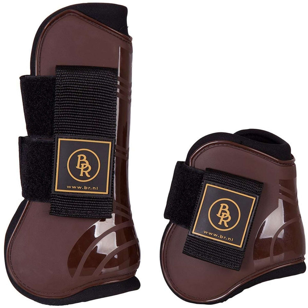 BR Set di Parastinchi e Paracolpi Pro Tech Pu Neoprene Marrone