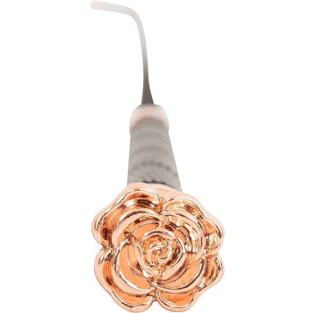 Premiere Frustino da dressage Flower Nero/Oro rosa