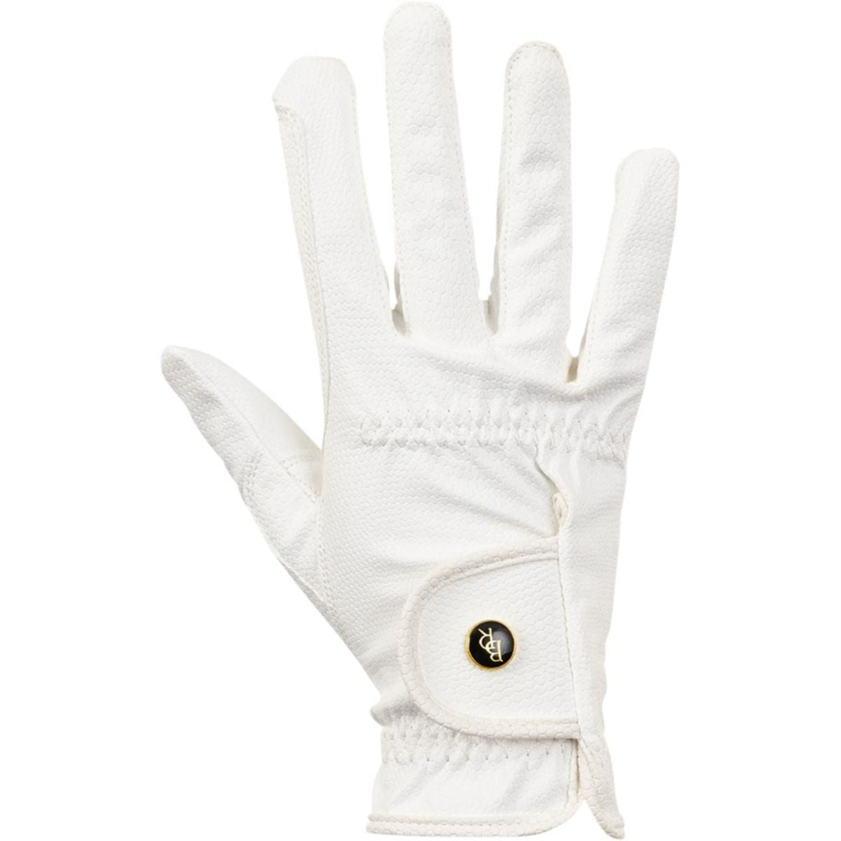 BR Guanti da Equitazione Grip Pro Bianco