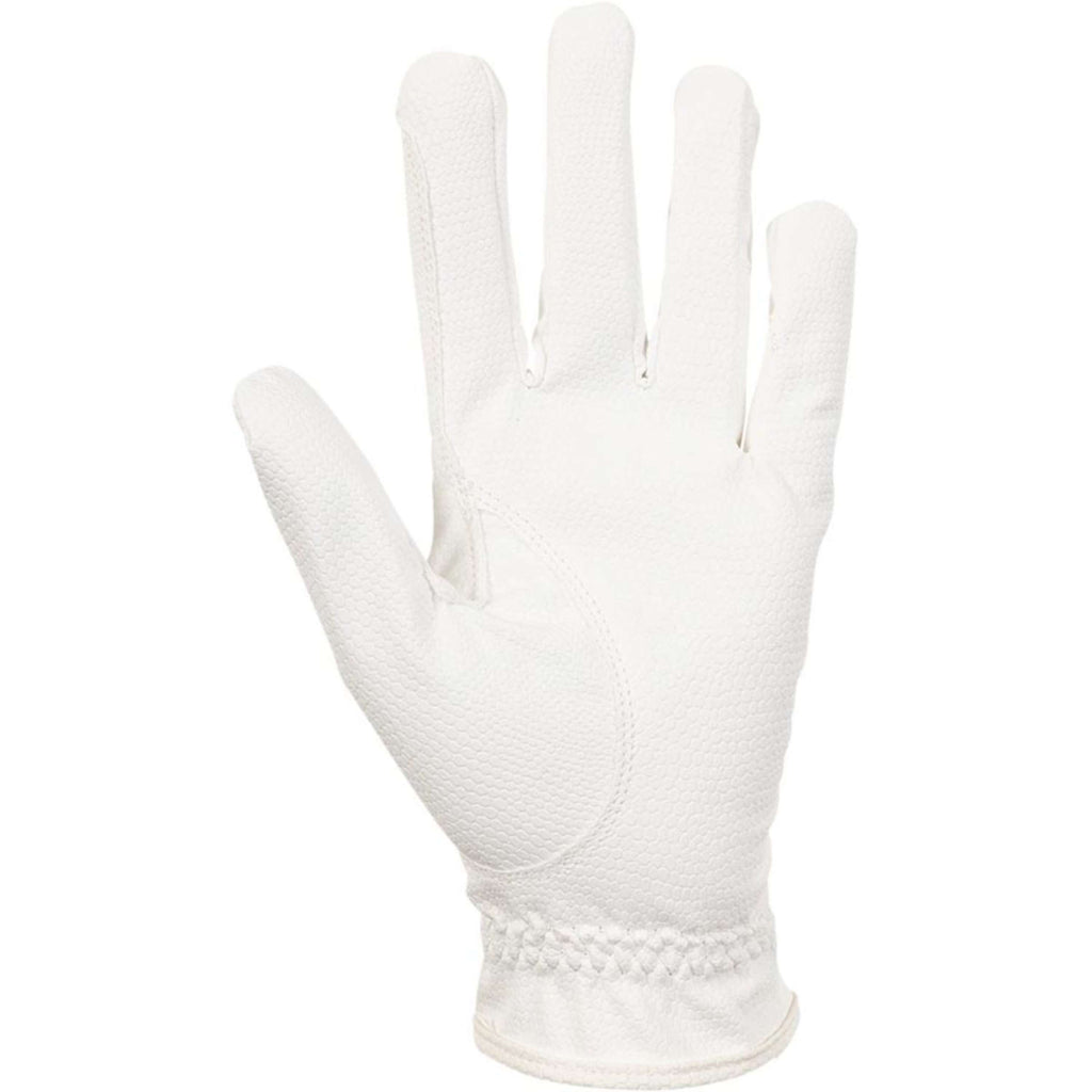 BR Guanti da Equitazione Grip Pro Bianco