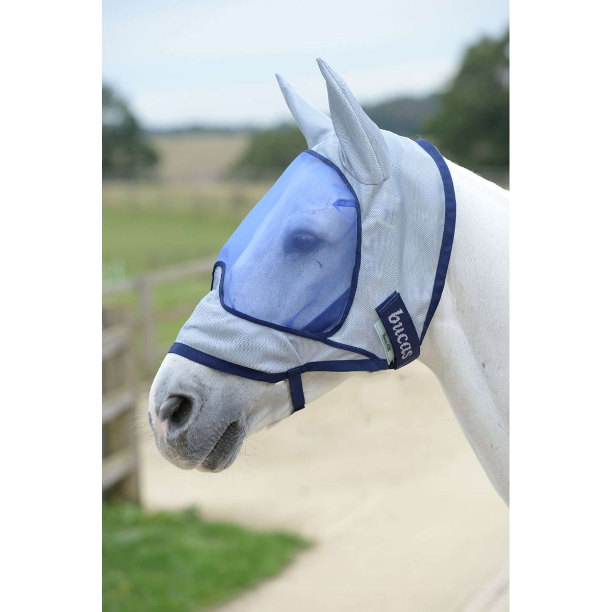 Bucas Buzz-Off Maschera Anti-Mosche Delux Blu