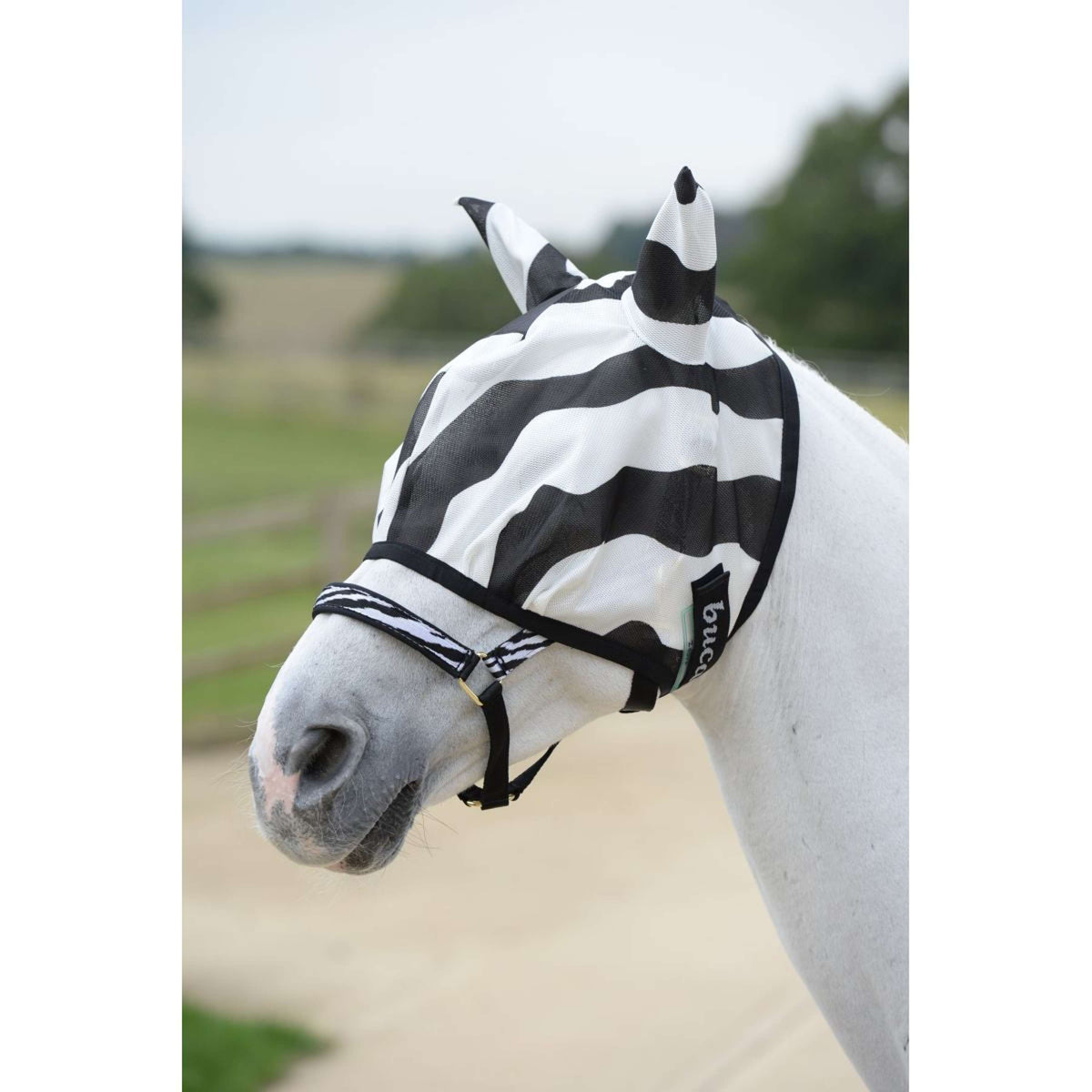 Bucas Maschera antimosche Buzz Off Zebra