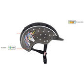 Casco Cappellino Nori Nero/Grigio/Unicorno