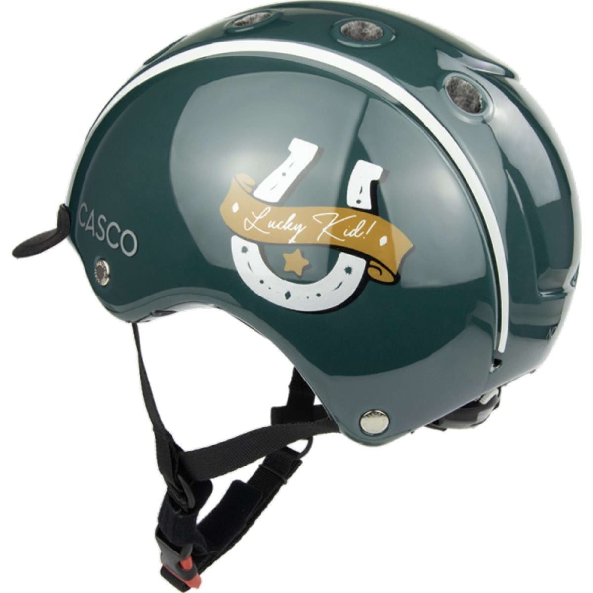 Casco Casco da Equitazione Nori Lucky Kid Smeraldo