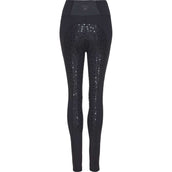 Catago Leggings da Equitazione Lova Nero