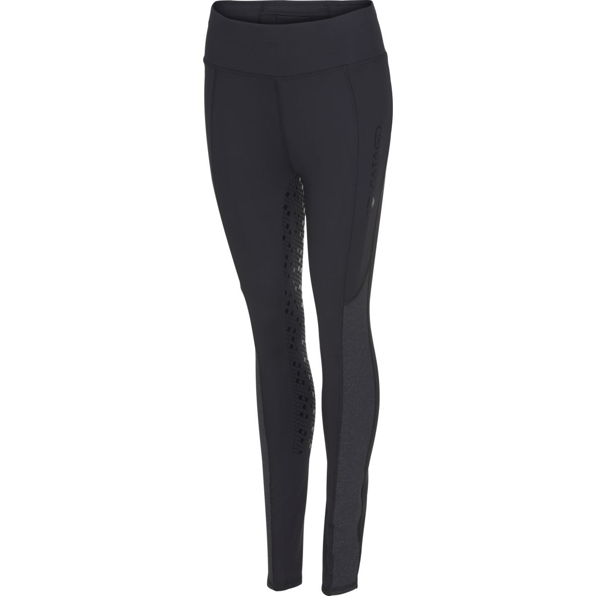 Catago Leggings da Equitazione Lova Nero