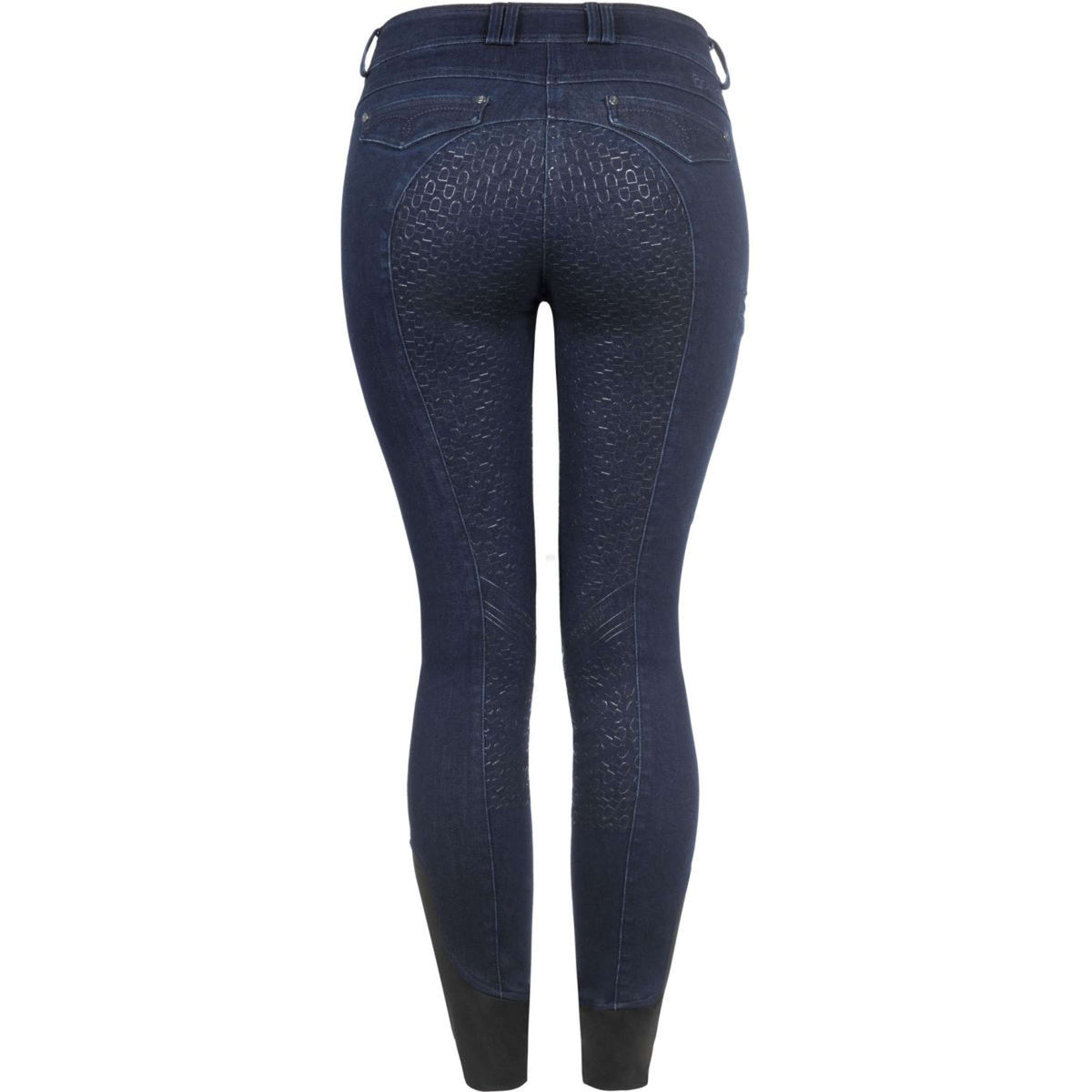 Cavallo Pantaloni da Equitazione Cavalcoline Full Grip Denim blu