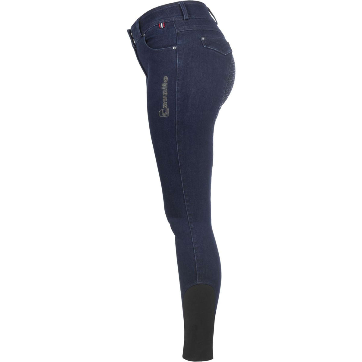 Cavallo Pantaloni da Equitazione Cavalcoline Full Grip Denim blu