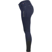 Cavallo Pantaloni da Equitazione Cavalcoline Full Grip Denim blu