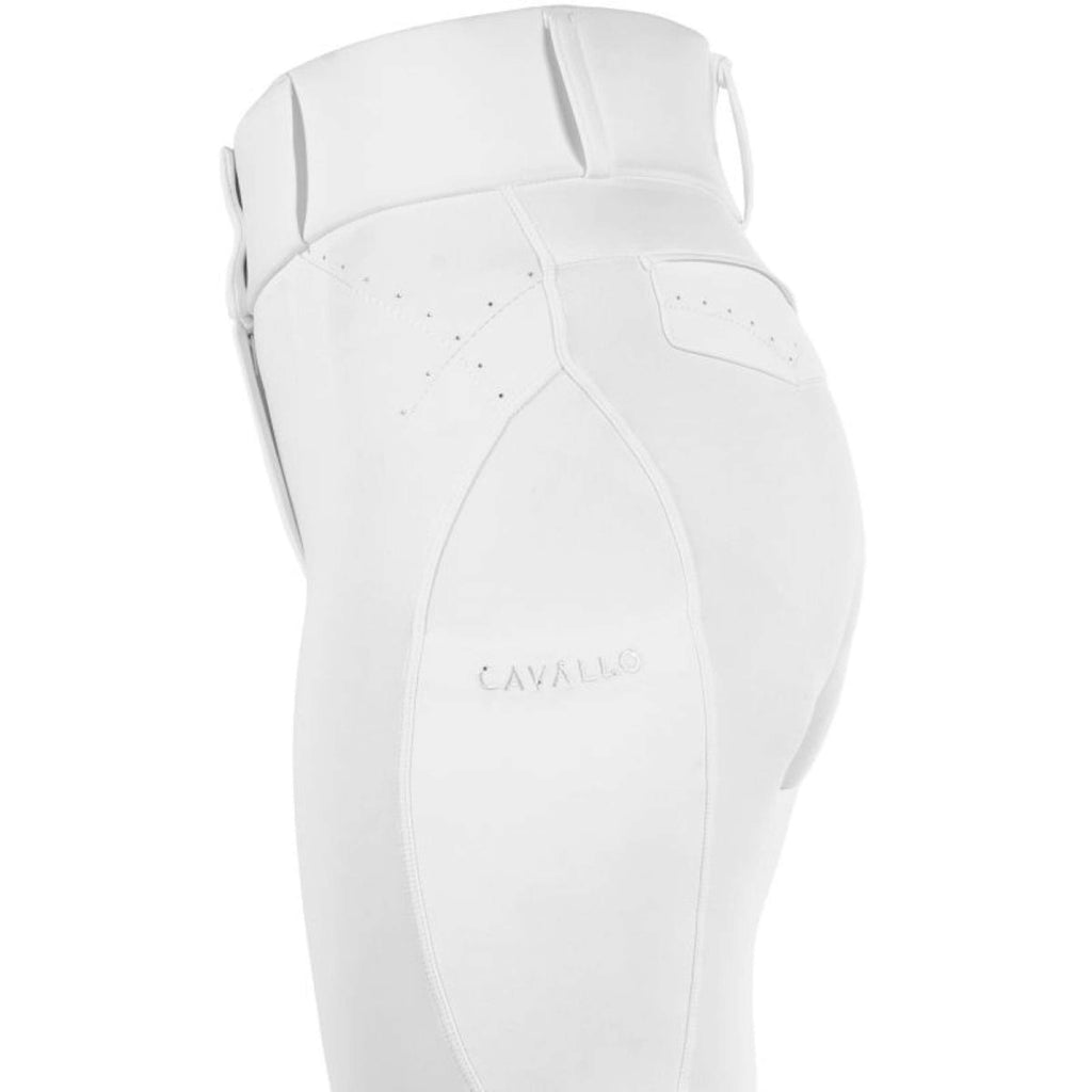 Cavallo Leggings da Equitazione CavalCandera Grip Mobile Bianco