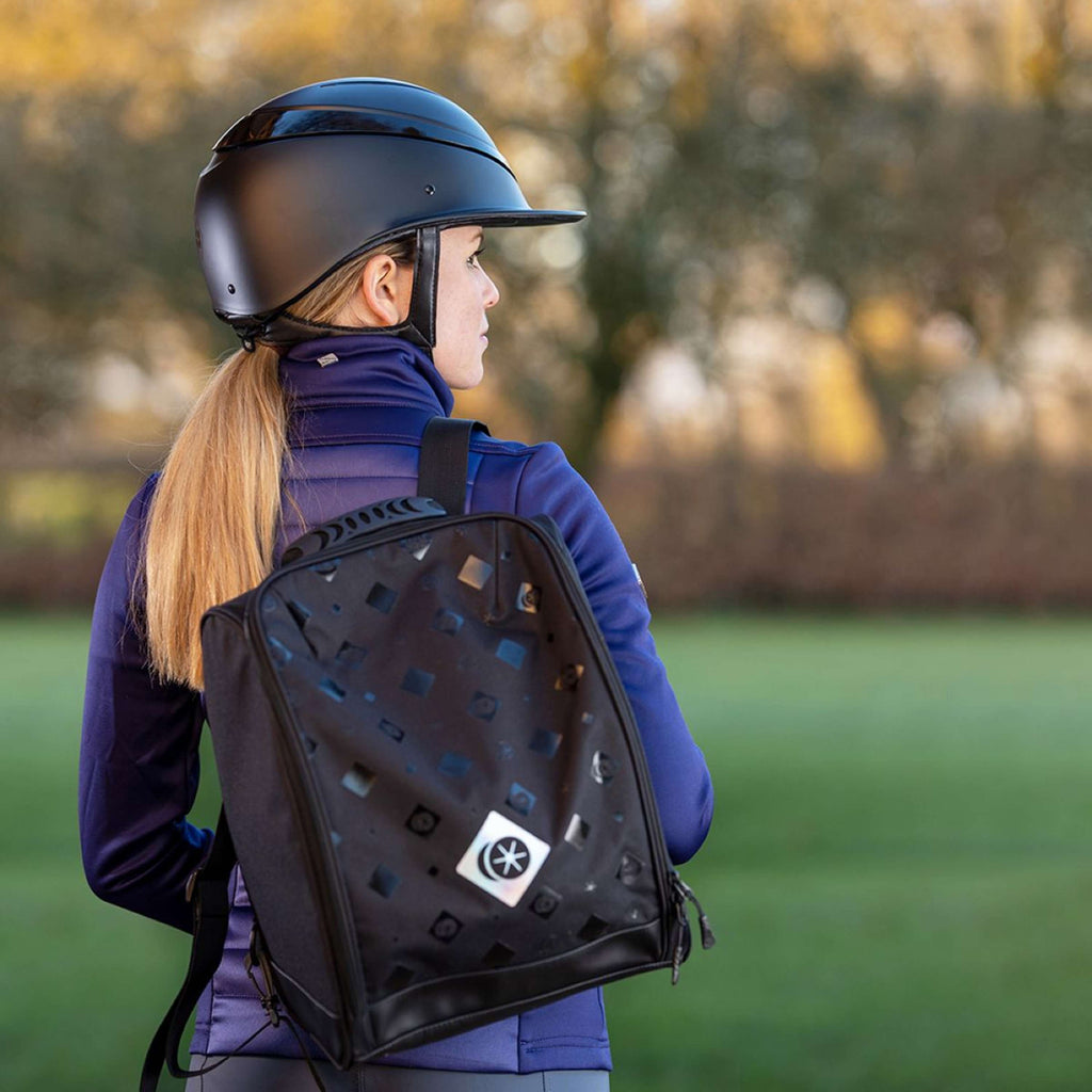Charles Owen Borsa per Casco Convertible Nero