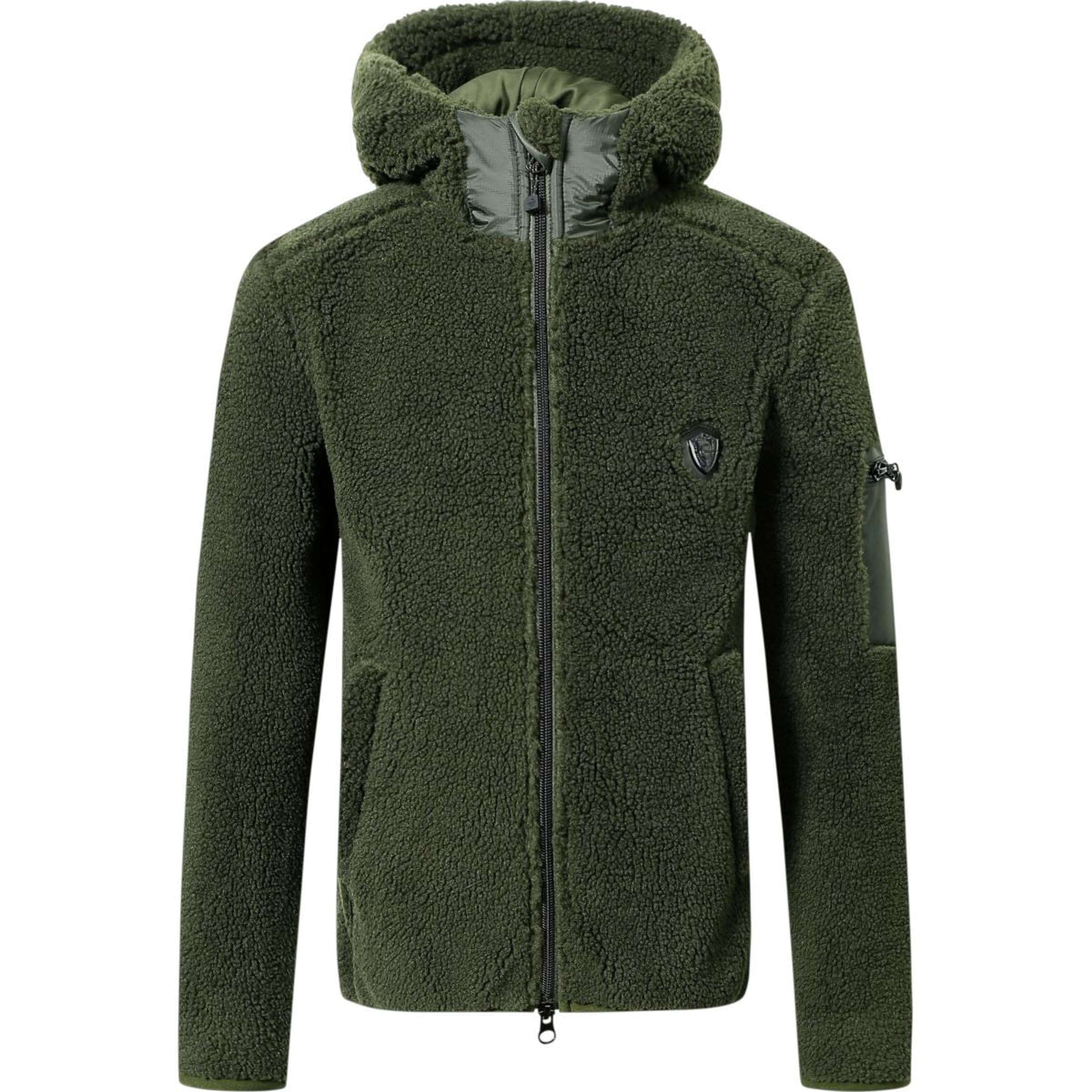 Covalliero Felpa con cappuccio e zip AW24 Bambini Opal Green