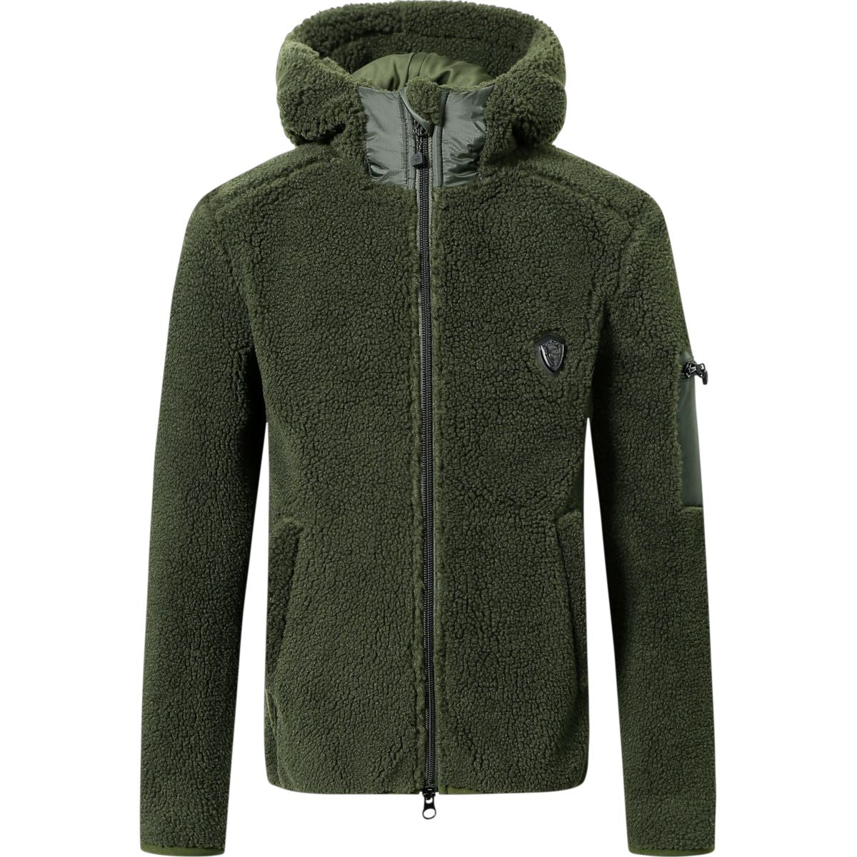 Covalliero Felpa con cappuccio e zip AW24 Bambini Opal Green