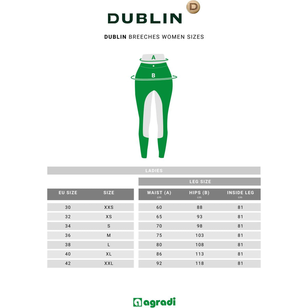 Dublin Pantaloni da Equitazione Shona Blu denim/blu marino