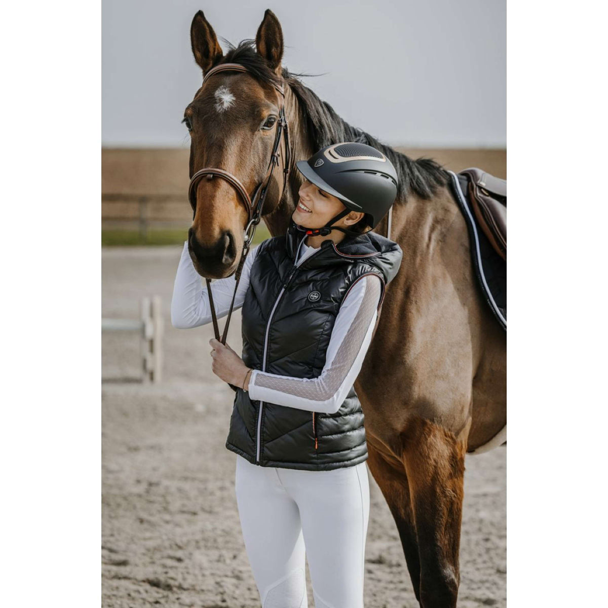 EQUITHÈME Gilet Lea Nero