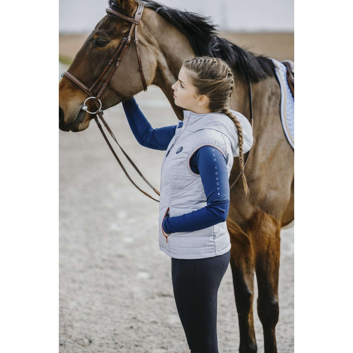 EQUITHÈME Gilet Lea Grigio