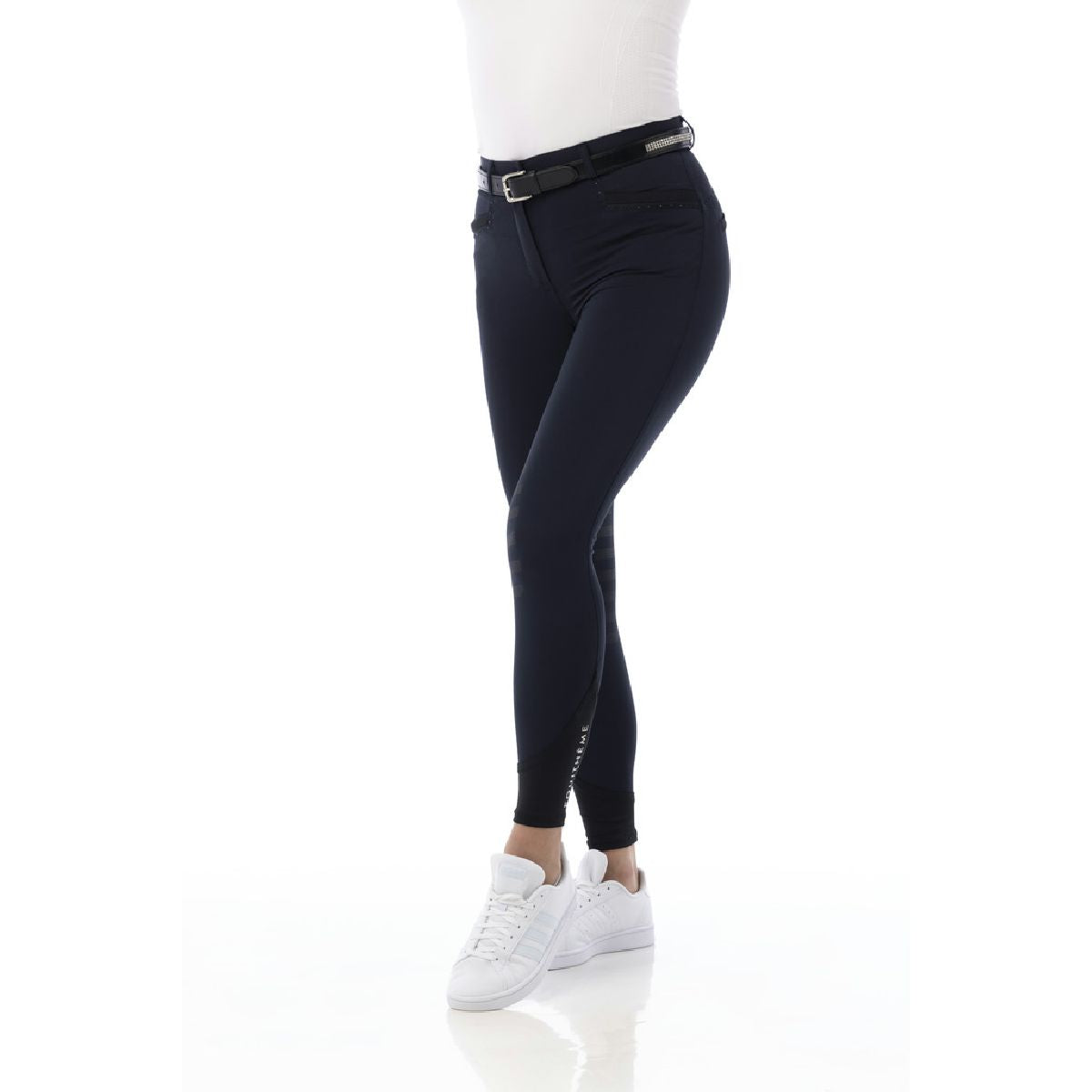 EQUITHÈME Pantaloni da Equitazione Safir Blu marino/nero