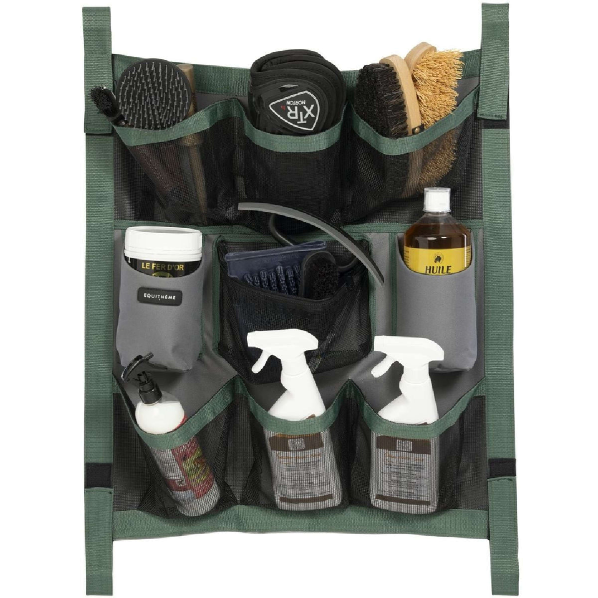 EQUITHÈME Stable Organiser Grigio/Verde