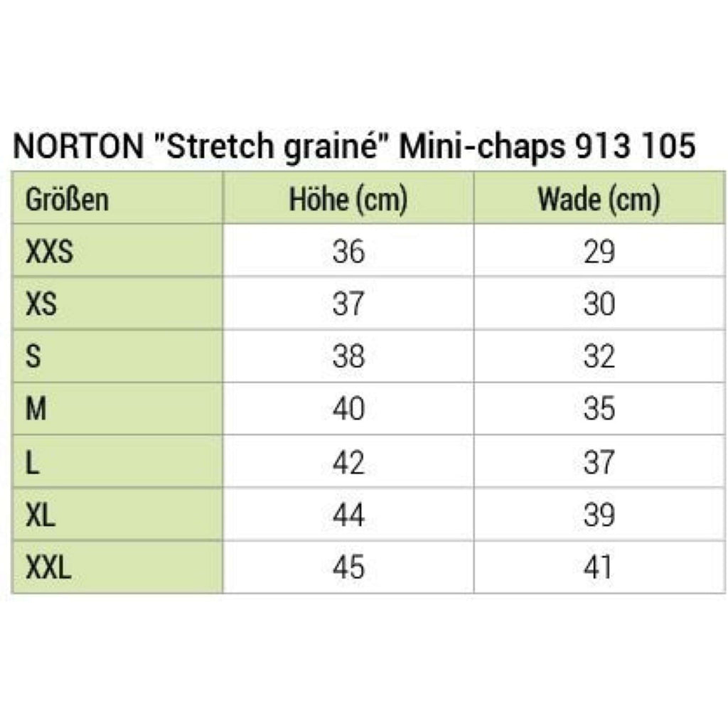 Norton Minichaps Stretch Grain Nero
