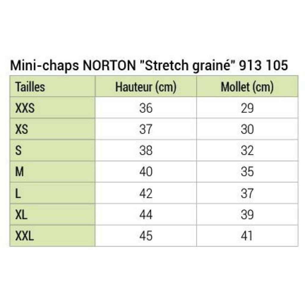 Norton Minichaps Stretch Grain Nero
