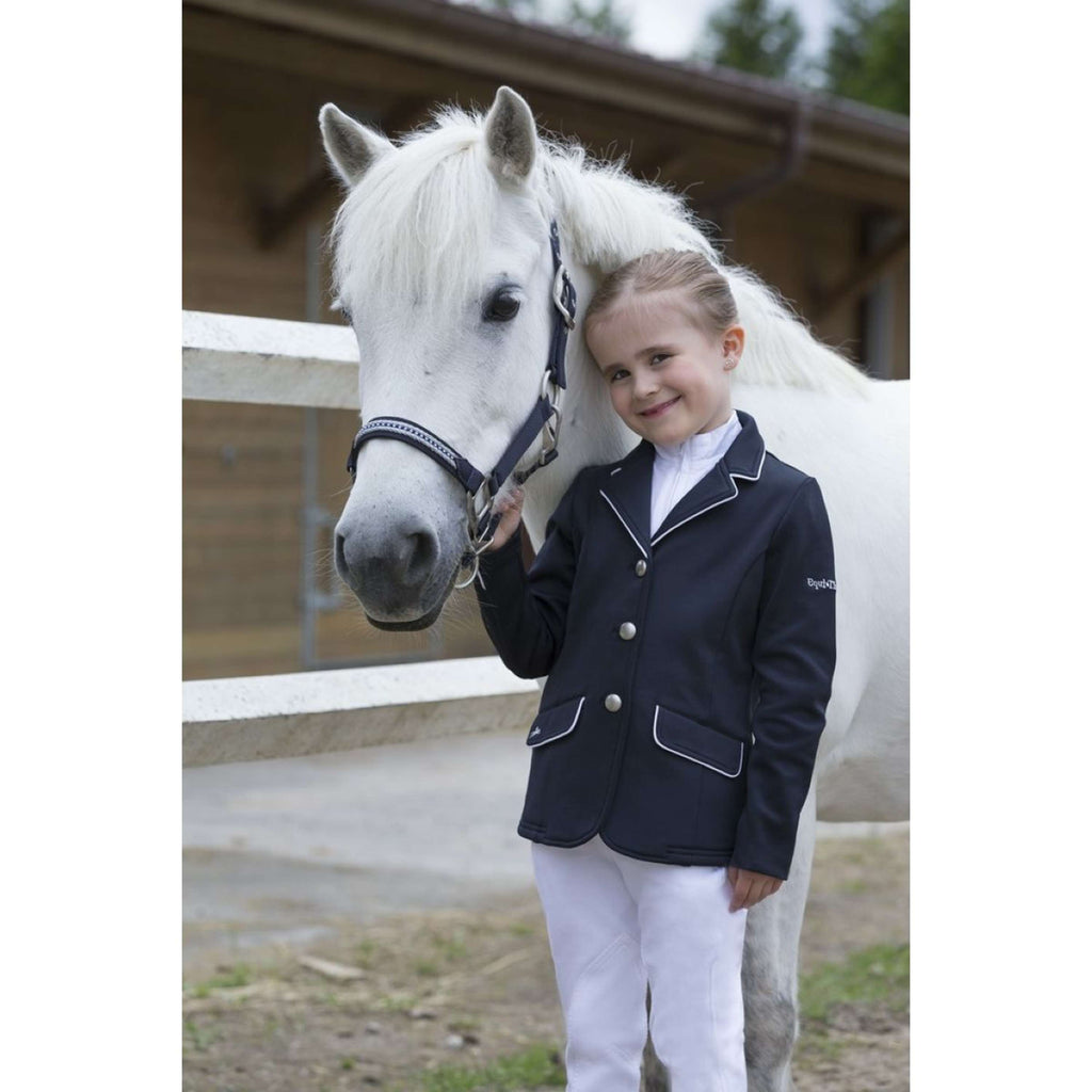 EQUITHÈME Giacca da Competizione Soft Classic Blu navy/bianco
