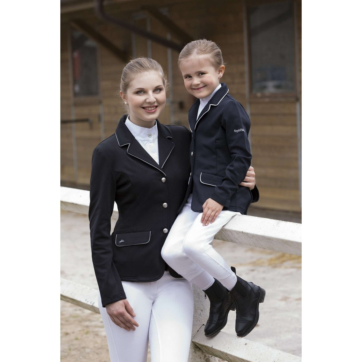 EQUITHÈME Giacca da Competizione Soft Classic Nero/Grigio