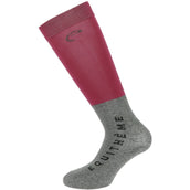 EQUITHÈME Calzini Compet Bordeaux/Grigio chiaro