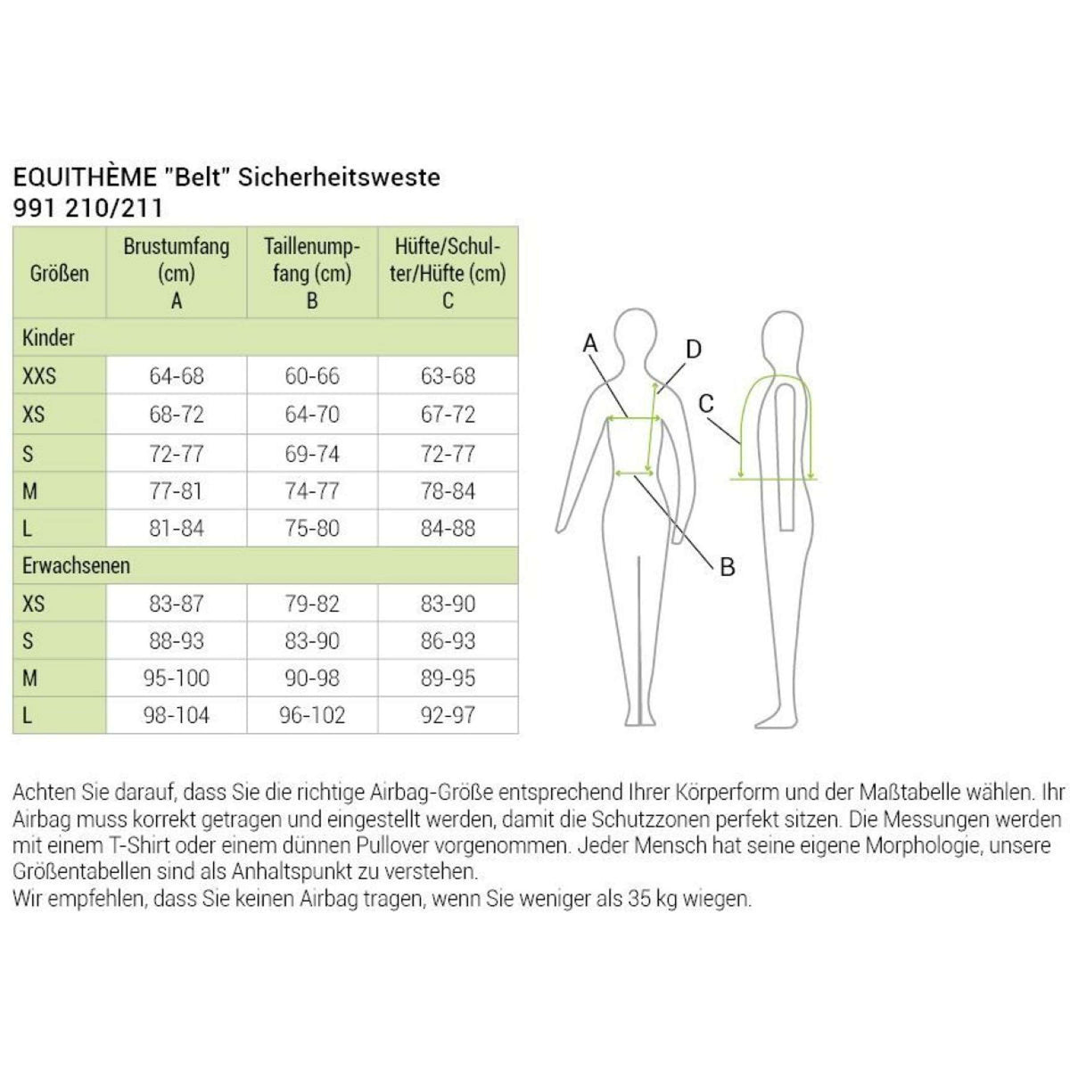 EQUITHÈME Corpetto di protezione Belt Nero