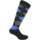 EQUITHÈME Calzini Argyle Nero/Blu