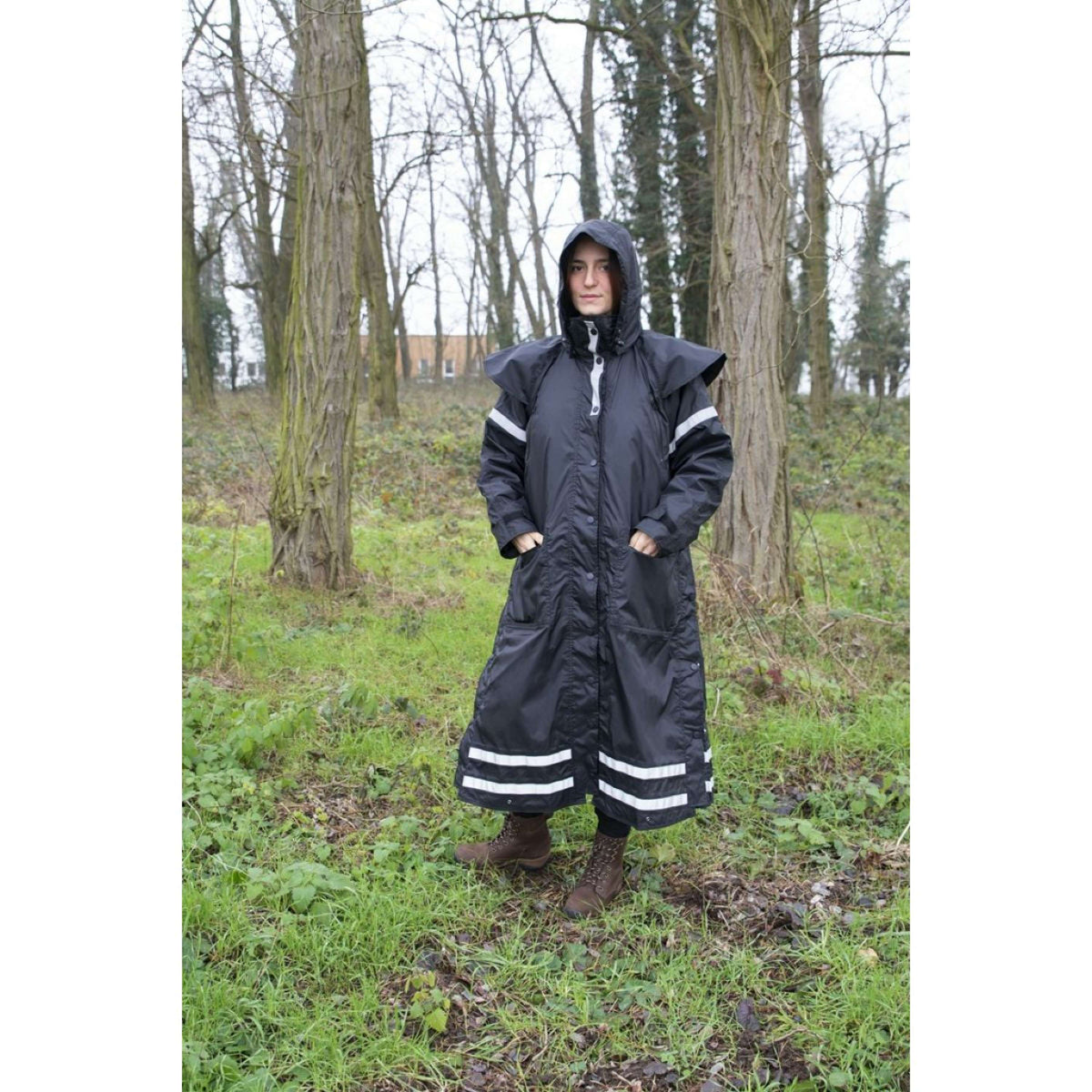 EQUITHÈME Impermeabile Ridercoat Nero