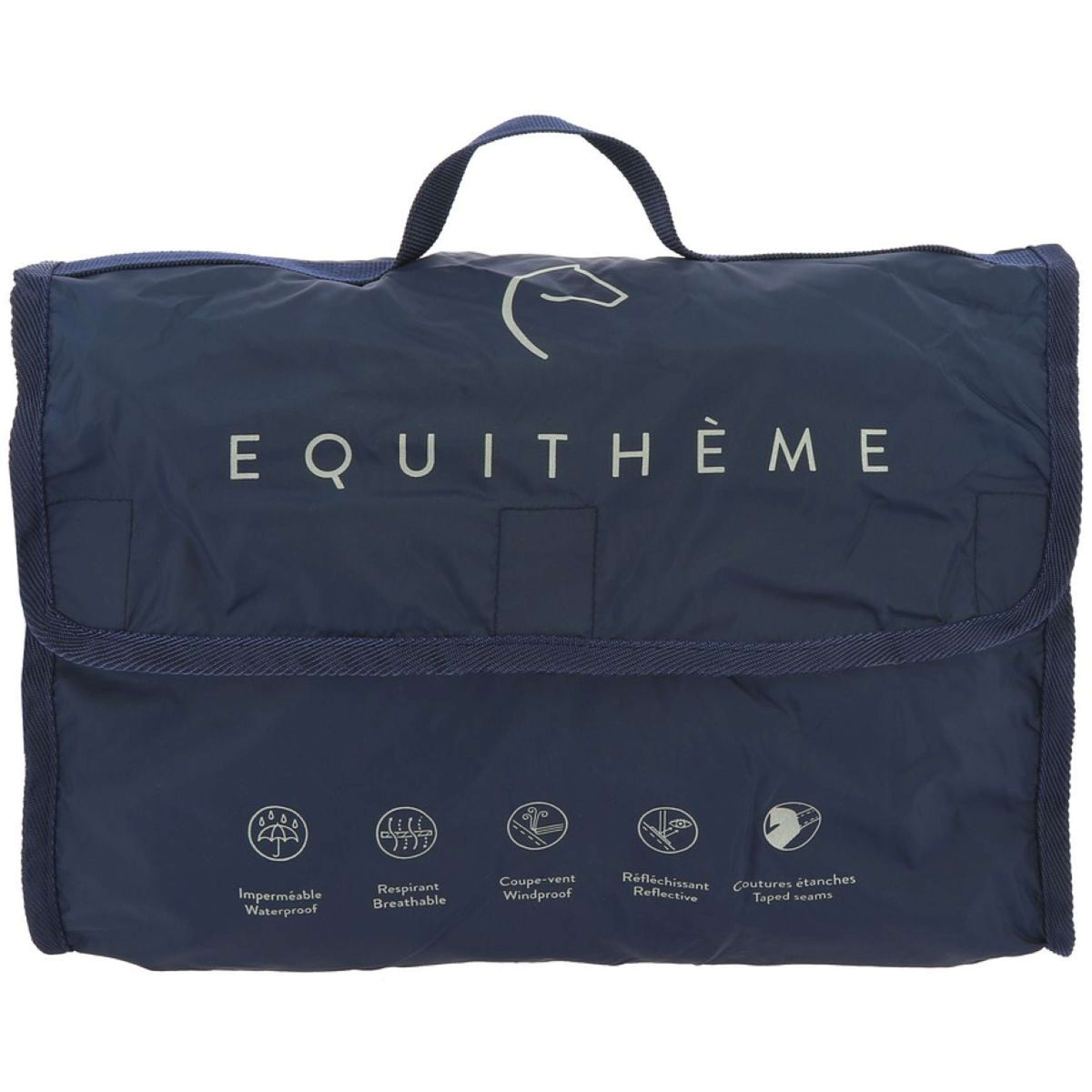 EQUITHÈME Impermeabile Ridercoat blu navy