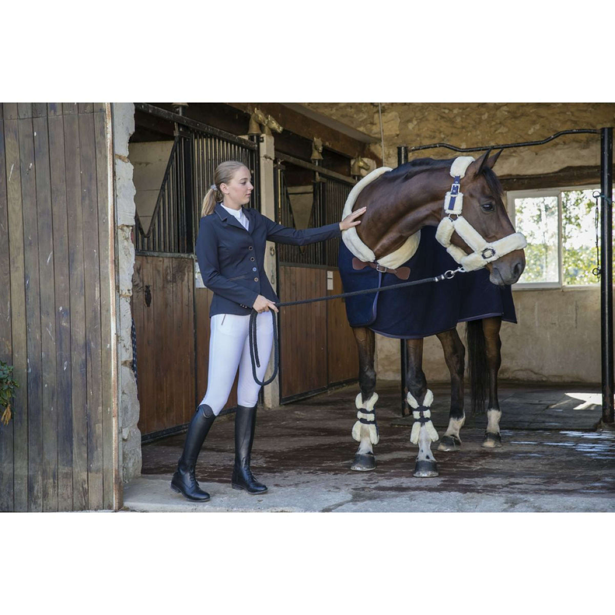 EQUITHÈME Giacca da Competizione Aachen blu navy