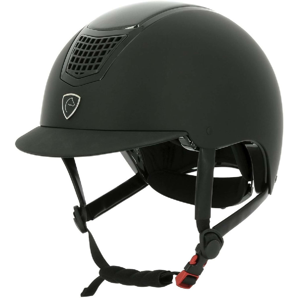 EQUITHÈME Casco da equitazione Airy Nero/Carbonio