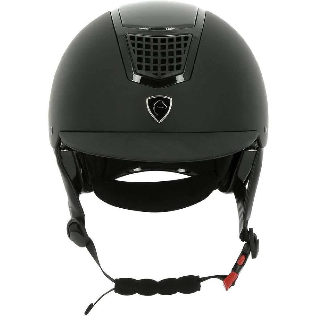 EQUITHÈME Casco da equitazione Airy Nero/Carbonio