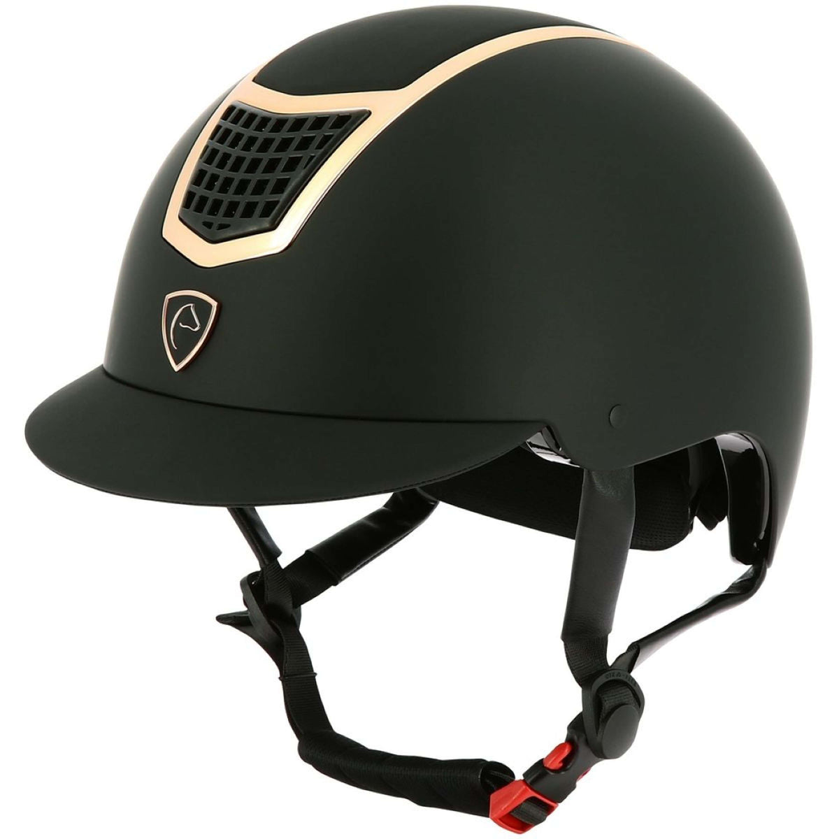EQUITHÈME Casco da equitazione Airy Oro rosa/nero
