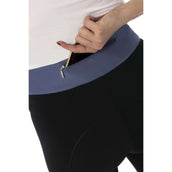 EQUITHÈME Leggings da Equitazione Tea Pull-On Nero/Jeans
