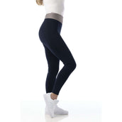 EQUITHÈME Leggings da Equitazione Tea Pull-On Blu navy/grigio