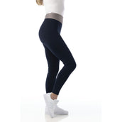 EQUITHÈME Leggings da Equitazione Tea Pull-On Blu navy/grigio