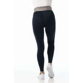 EQUITHÈME Leggings da Equitazione Tea Pull-On Blu navy/grigio